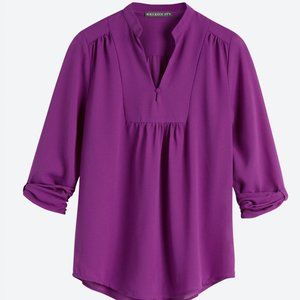 Brixon Ivy Sylvester Split Neck Blouse - XS